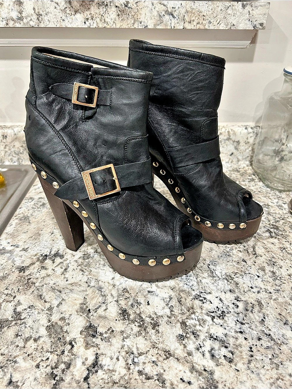 Vintage Jimmy Choo "Urge" Platform Booties